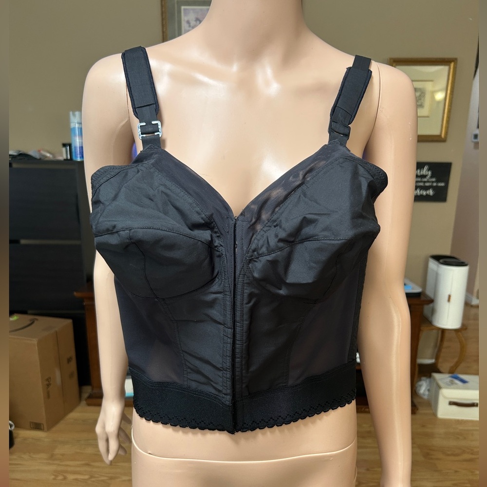 Exquisite Form Black Shapewear Bustier Bra size 40B